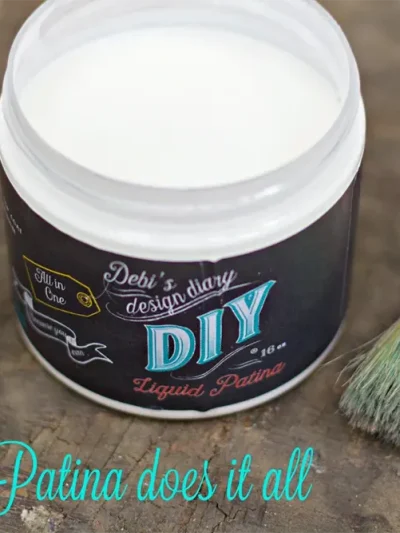 Debi's Design Diary DIY Paint DIY Crystal Clear Chandelier Liquid Patina