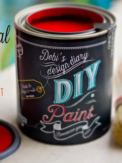 Debi's Design Diary DIY Paint Carnival Red DIY Paint