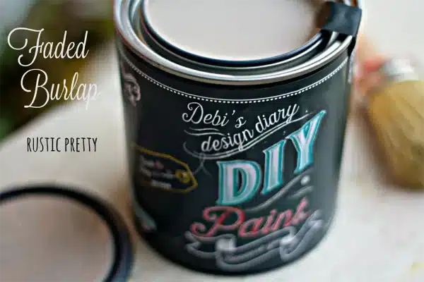 Debi's Design Diary DIY Paint Faded Burlap DIY Paint