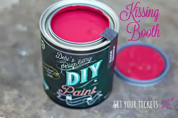 Debi's Design Diary DIY Paint Kissing Booth DIY Paint