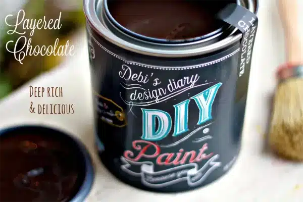 Debi's Design Diary DIY Paint Layered Chocolate DIY Paint