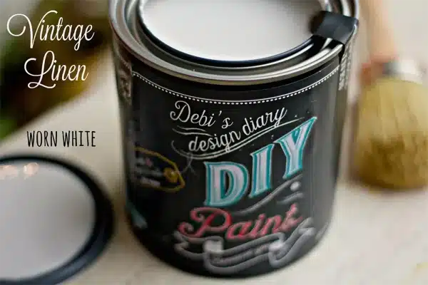 Debi's Design Diary DIY Paint DIY Vintage Linen DIY Paint